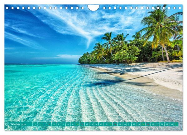Produktbild: Sehnsucht Strandparadies (Wandkalender 2026 DIN A4 quer), CALVENDO Monatskalender