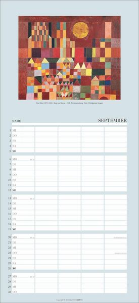 Produktbild: Kunst Familienplaner 2027