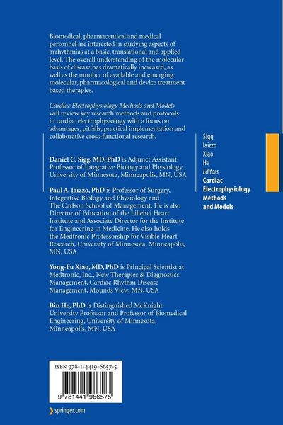 Produktbild: Cardiac Electrophysiology Methods and Models