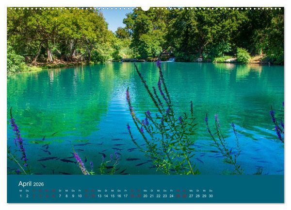 Produktbild: Nationalpark Krka - Wasser-Wunderwelt in Dalmatien (Wandkalender 2026 DIN A2 quer), CALVENDO Monatskalender