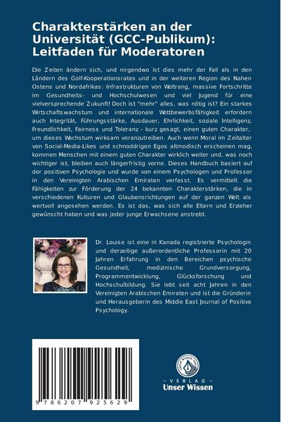 Produktbild: Charakterst&auml;rken an der Universit&auml;t (GCC-Publikum): Leitfaden f&uuml;r Moderatoren