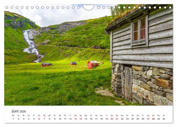 Produktbild: Wasserf&auml;lle in Norwegen (Wandkalender 2026 DIN A4 quer), CALVENDO Monatskalender