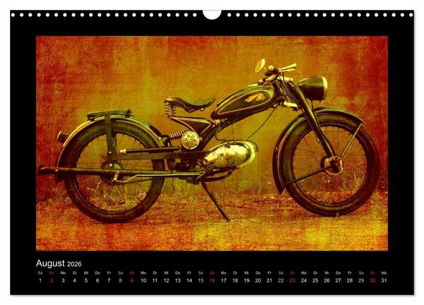 Produktbild: Motorrad Oldtimer (Wandkalender 2026 DIN A3 quer), CALVENDO Monatskalender
