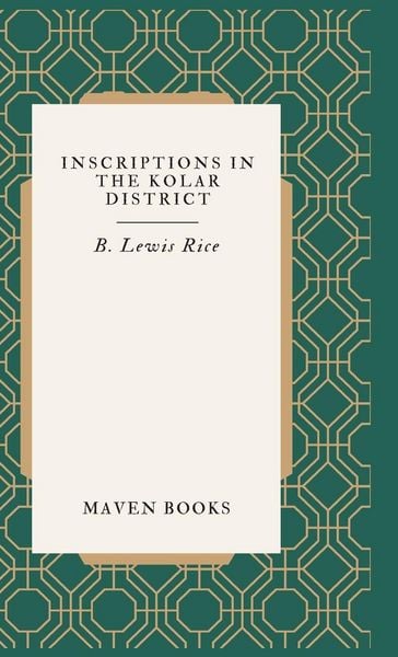 Produktbild: Inscriptions in The Kolar District