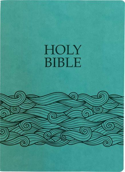 Produktbild: Kjver Holy Bible, Wave Design, Large Print, Coastal Blue Ultrasoft