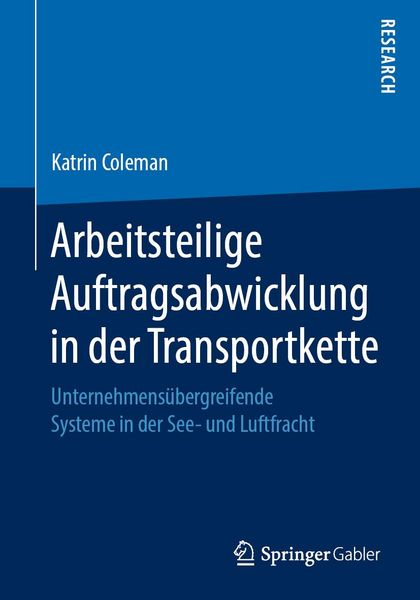 Produktbild: Arbeitsteilige Auftragsabwicklung in der Transportkette