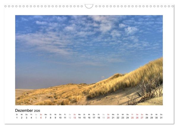 Produktbild: JUIST - Ansichten einer Insel (Wandkalender 2026 DIN A3 quer), CALVENDO Monatskalender
