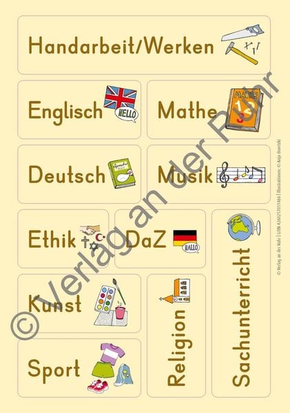 Produktbild: Wo finde ich was? 70 Klassenraum-Sticker