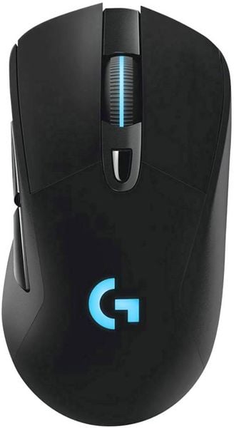 Logitech Gaming G703 Lightspeed Gaming-Maus Funk Optisch Schwarz 6 Tasten 16000 dpi Beleuchtet, Wiederaufladbar, Wireles