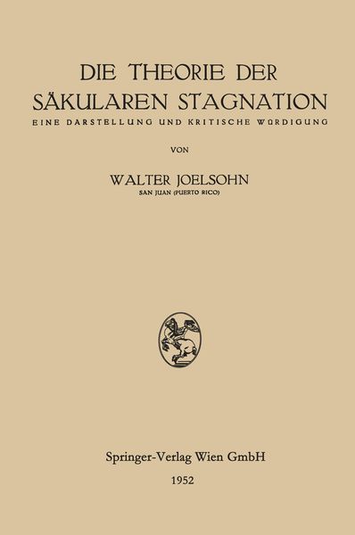 Produktbild: Die Theorie der S&auml;kularen Stagnation