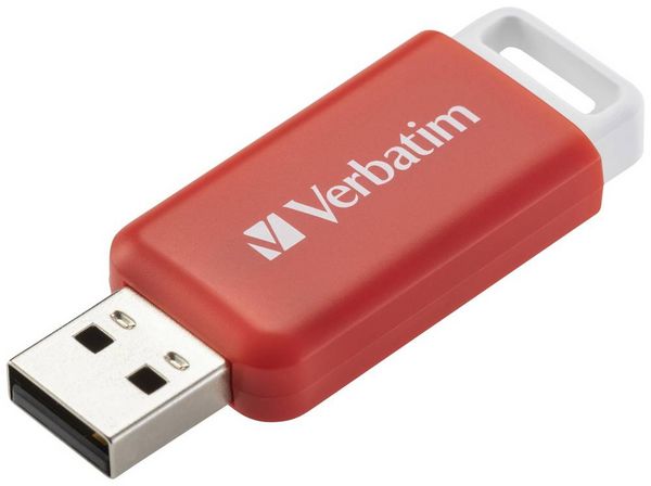 Produktbild: Verbatim V DataBar USB 2.0 Drive USB-Stick 16 GB Rot 49453 USB-A (USB 2.0)