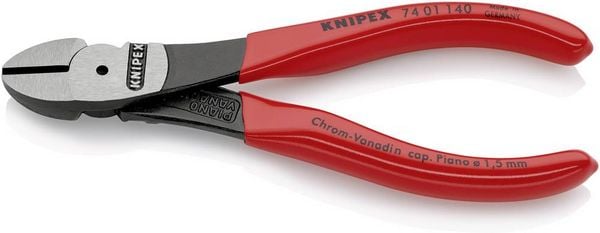 Produktbild: Knipex 74 01 140 Werkstatt Kraft-Seitenschneider mit Facette 140mm