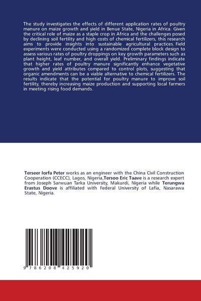 Produktbild: Impact Of Varying Poultry Dropping Rates On The Growth and Yield