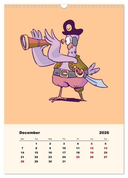 Produktbild: The Funny Pirates (Wall Calendar 2026 DIN A3 portrait), CALVENDO 12 Month Wall Calendar