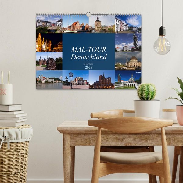 Produktbild: MAL-TOUR Deutschland (Wandkalender 2026 DIN A3 quer), CALVENDO Monatskalender