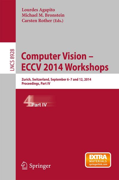 Produktbild: Computer Vision - ECCV 2014 Workshops