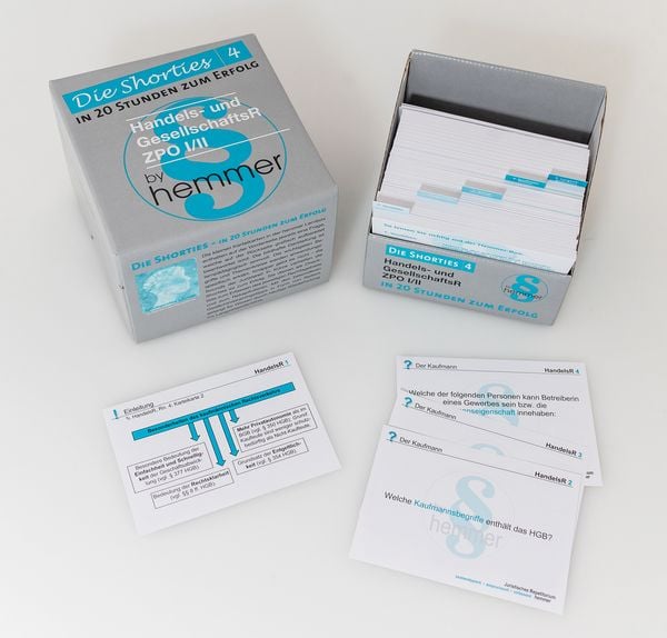 Shorties Box 4 - ZPOI/II, Handels- und Gesellschaftsrecht, Sonstige von Karl-Edmund Hemmer , Achim Wüst, Hemmer/Wüst, 9783861938682