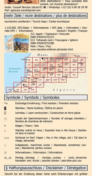 Produktbild: Stadtplan Agadir - Cityplan Inezgane 1:15.000 + Ausflugstipps + GPS-Waypoints