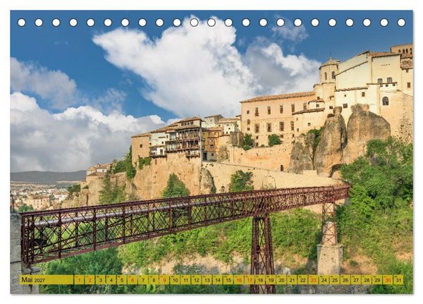 Produktbild: Die h&auml;ngenden H&auml;user von Cuenca (Tischkalender 2027 DIN A5 quer), CALVENDO Monatskalender