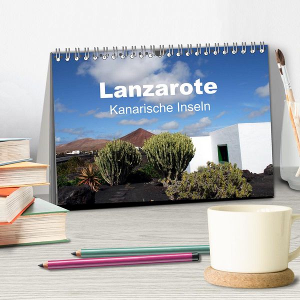 Produktbild: Lanzarote - Kanarische Inseln (Tischkalender 2026 DIN A5 quer), CALVENDO Monatskalender