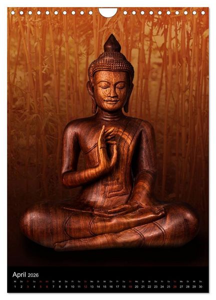 Produktbild: SKULPTUREN Hinduistische G&ouml;ttinnen und G&ouml;tter &bull; Buddhas (Wandkalender 2026 DIN A4 hoch), CALVENDO Monatskalender