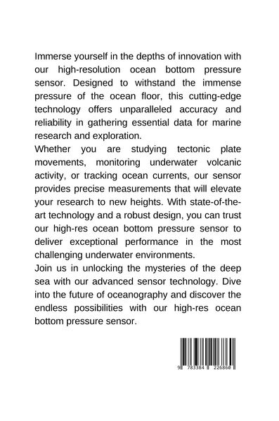 Produktbild: Seafloor Dynamics: Pressure Sensor