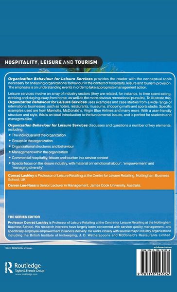 Produktbild: Organization Behaviour for Leisure Services