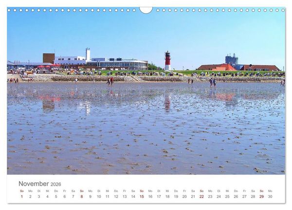 Produktbild: Mein B&uuml;sum - Das wundersch&ouml;ne Nordseeheilbad in Schleswig-Holstein (Wandkalender 2026 DIN A3 quer), CALVENDO Monatskalender