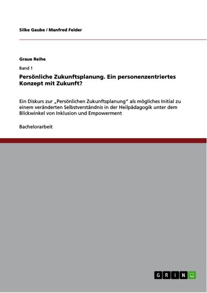 Produktbild: Pers&ouml;nliche Zukunftsplanung. Ein personenzentriertes Konzept mit Zukunft?