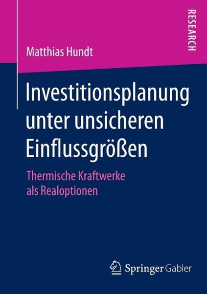 Produktbild: Investitionsplanung unter unsicheren Einflussgr&ouml;&szlig;en