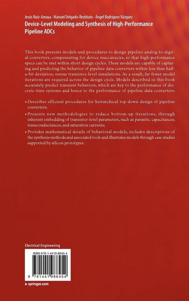 Produktbild: Device-Level Modeling and Synthesis of High-Performance Pipeline ADCs