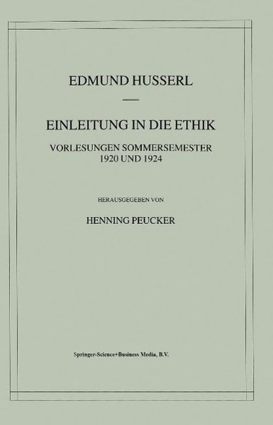 Produktbild: Einleitung in die Ethik