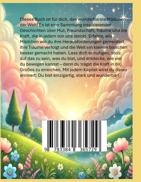 Produktbild: F&uuml;r das wunderbarste und gro&szlig;artigste M&auml;dchen der Welt (Geschenk f&uuml;r M&auml;dels) Inspirierende Geschichten &uuml;ber Mut, Freundschaft und Tr&auml;ume &ndash; Ein Buch f&uuml;r starke und kreative M&auml;dchen
