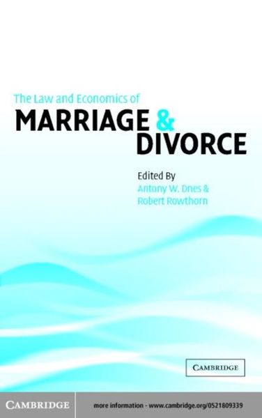 Produktbild: Law and Economics of Marriage and Divorce