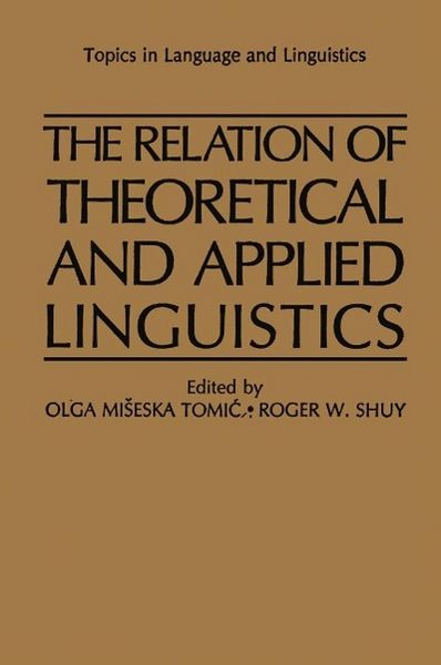 Produktbild: The Relation of Theoretical and Applied Linguistics