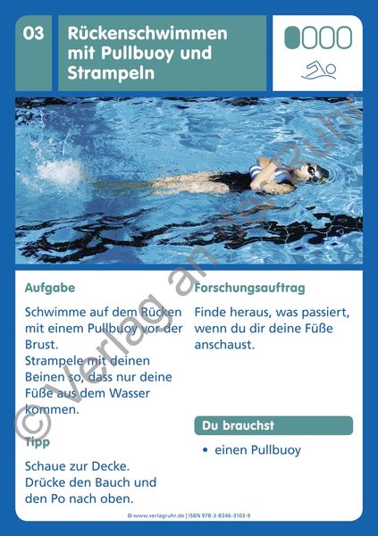 Produktbild: Die Freiarbeits- und &Uuml;bungs-Kartei f&uuml;r den Schwimmunterricht