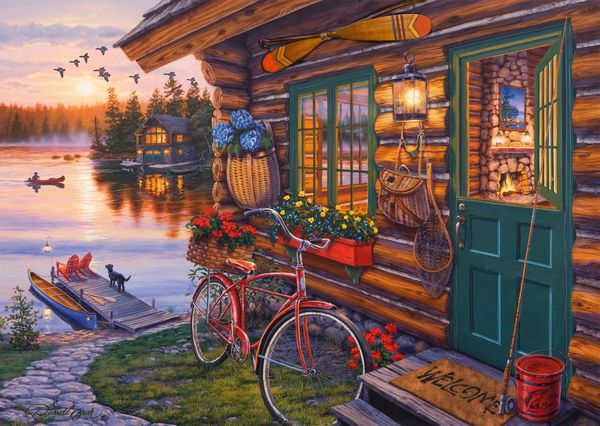 Produktbild: Seeh&uuml;tte mit Fahrrad