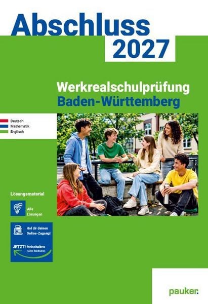 Produktbild: Werkrealschule Baden-W&uuml;rttemberg | pauker L&ouml;sungsband 2027