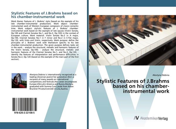 Produktbild: Stylistic Features of J.Brahms based on his chamber-instrumental work