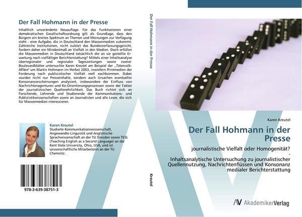 Produktbild: Der Fall Hohmann in der Presse
