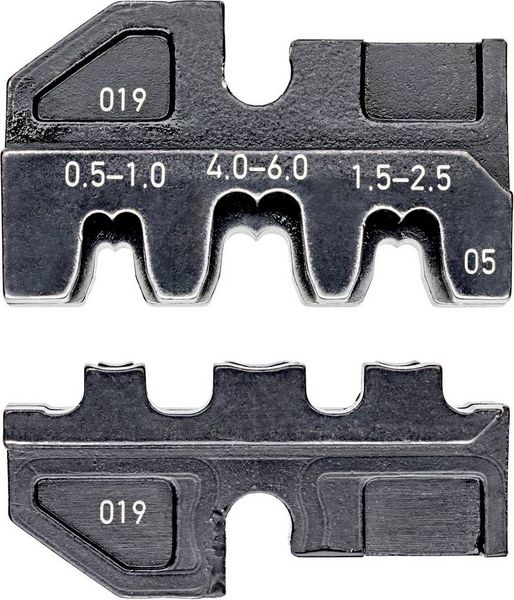 Produktbild: Knipex 97 49 05 Crimpeinsatz Unisolierte, offene Steckverbinder geeignet f&uuml;r Steckerbreite 2.8/6.3mm 0.5 bis 6mm&sup2; Passend f&uuml;r