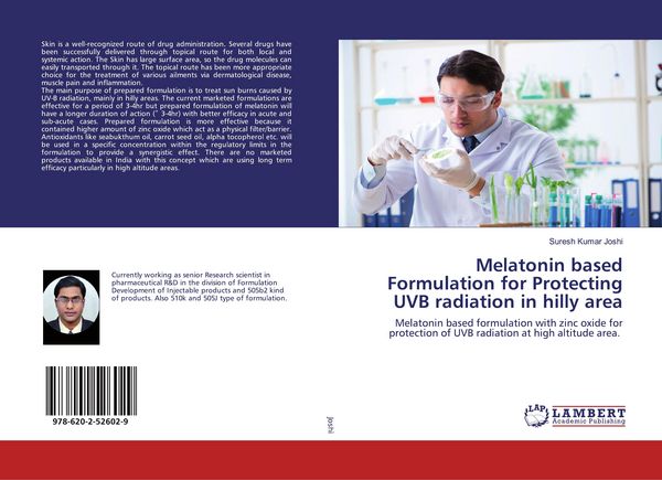 Produktbild: Melatonin based Formulation for Protecting UVB radiation in hilly area