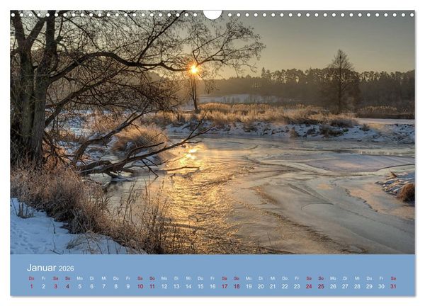 Produktbild: Das Jahr an der Naab zwischen Burglengenfeld und Kallm&uuml;nz (Wandkalender 2026 DIN A3 quer), CALVENDO Monatskalender
