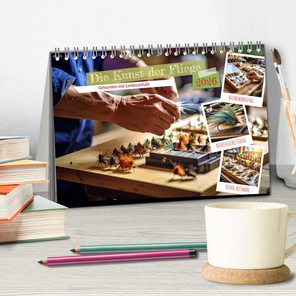 Produktbild: Die Kunst der Fliege (Tischkalender 2026 DIN A5 quer), CALVENDO Monatskalender