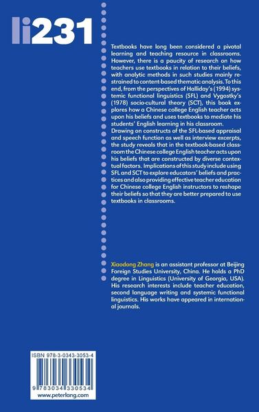 Produktbild: Understanding Chinese EFL Teachers' Beliefs and Practices in the Textbook-Based Classroom