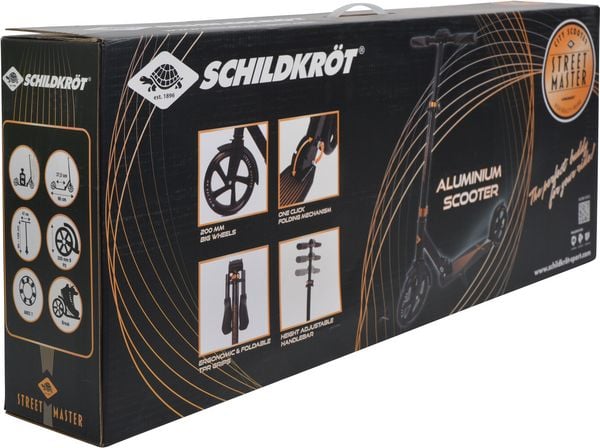 Produktbild: Schildkr&ouml;t City Scooter Street Master 2.0. Matt Black - Gold 200mm
