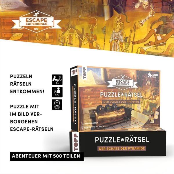 Produktbild: Escape Experience &ndash; Puzzle-R&auml;tsel &ndash; Der Schatz der Pyramide