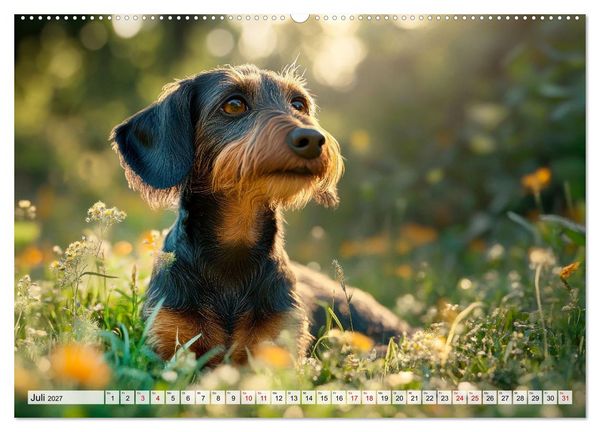 Produktbild: Lieblingshund Dackel (hochwertiger Premium Wandkalender 2027 DIN A2 quer), Kunstdruck in Hochglanz