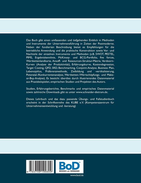 Produktbild: Unternehmensf&uuml;hrung Instrumente f&uuml;r das Management in der Postmoderne