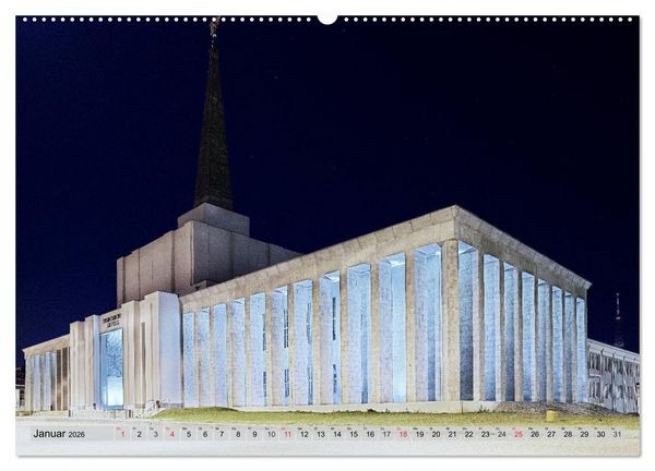 Produktbild: Leipzig - Fotografiert bei Nacht von Michael Allmaier (Wandkalender 2026 DIN A2 quer), CALVENDO Monatskalender
